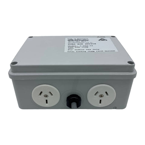 Double Outlet 10amp Air Switch Box