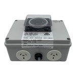 Single Outlet 10amp Air Switch Box c/w Time Clock