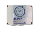 Double Outlet 15amp Air Switch Box c/w Time Clock