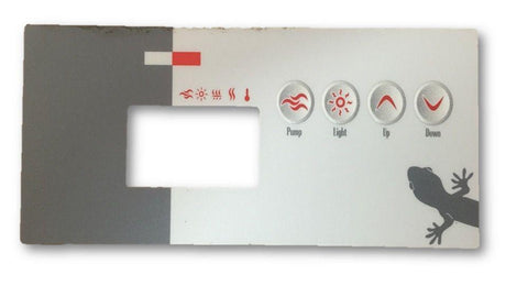 Gecko TSC-19 / K-19 4 Button(1pump no blower) Overlay