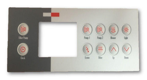 Gecko TSC-4 / K-4 10 Button(3 Pump + Blower) Overlay