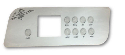 LA Spas K-72 Old Style 9 Button(2 Pump + Air) Overlay