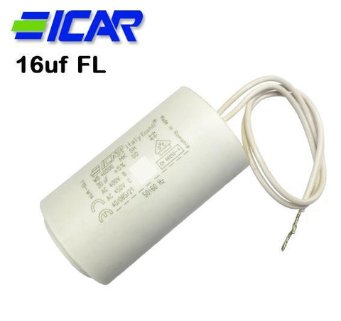 ICAR 16uf Capacitor, Fly Lead