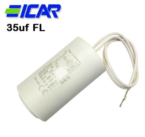ICAR 35uf Capacitor, Fly Lead