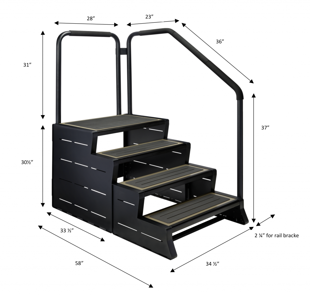 Mod Step 4 Swim Spa Steps Complete Package – Spa Parts Pro